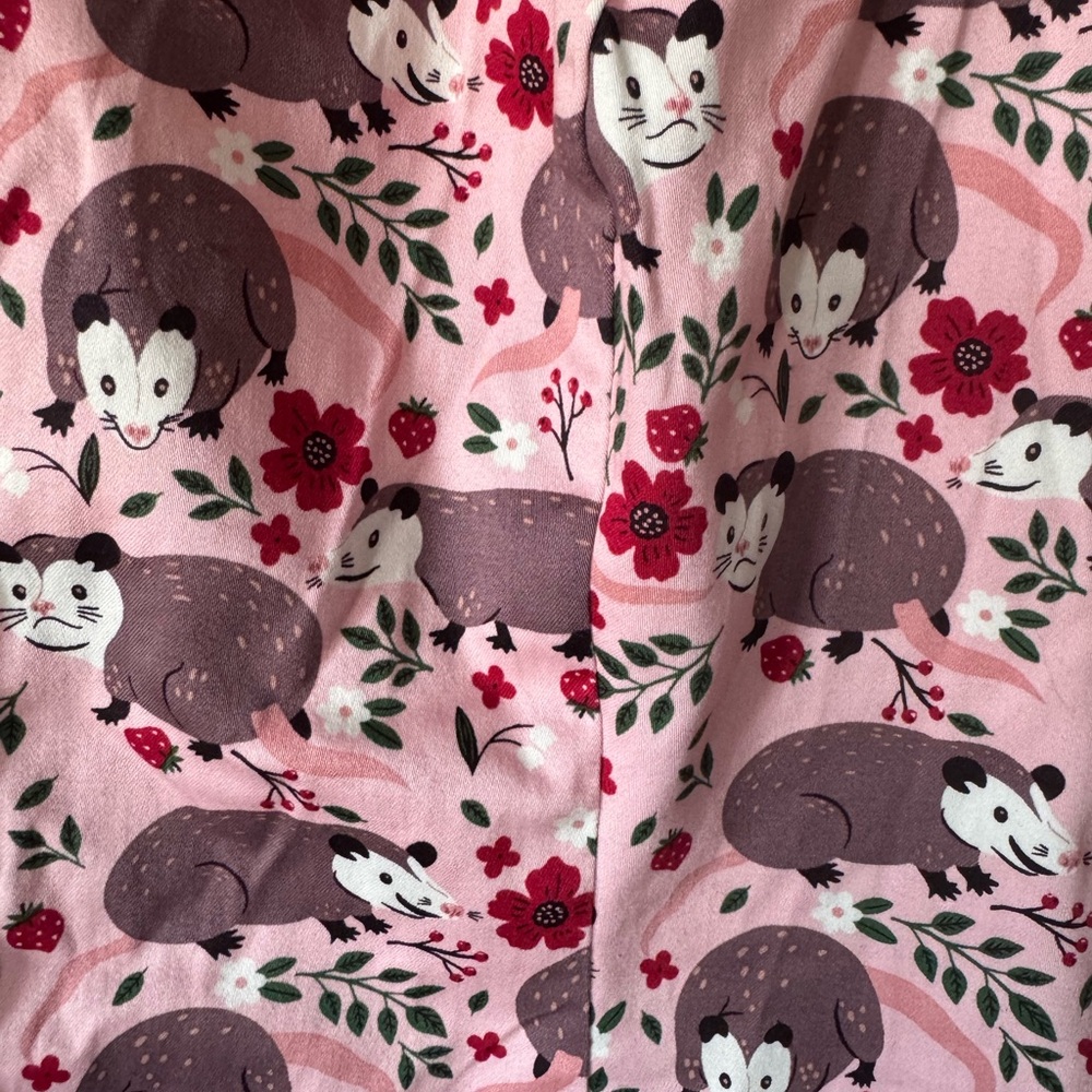 Eva Rose Pink Hedgehog Print Short Sleeve Shirt - Picture 3 of 4